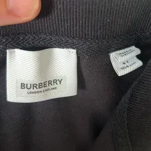 Kids Burberry Vintage Check Panel Polo Dress Size